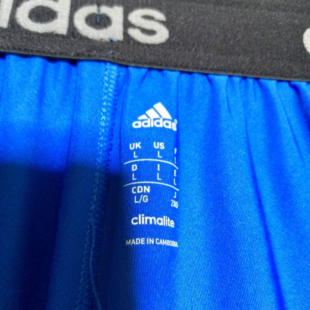 ADIDAS Climalite Men's Shorts size L indigo blue color. - Picture 7 of 8